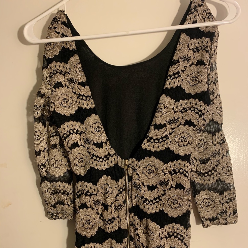 Form fitting low back party dress